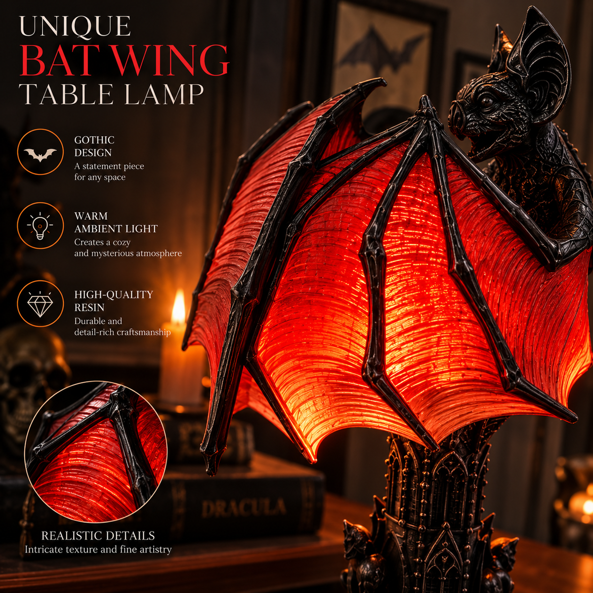 Bat Halloween Lamp By Milerro