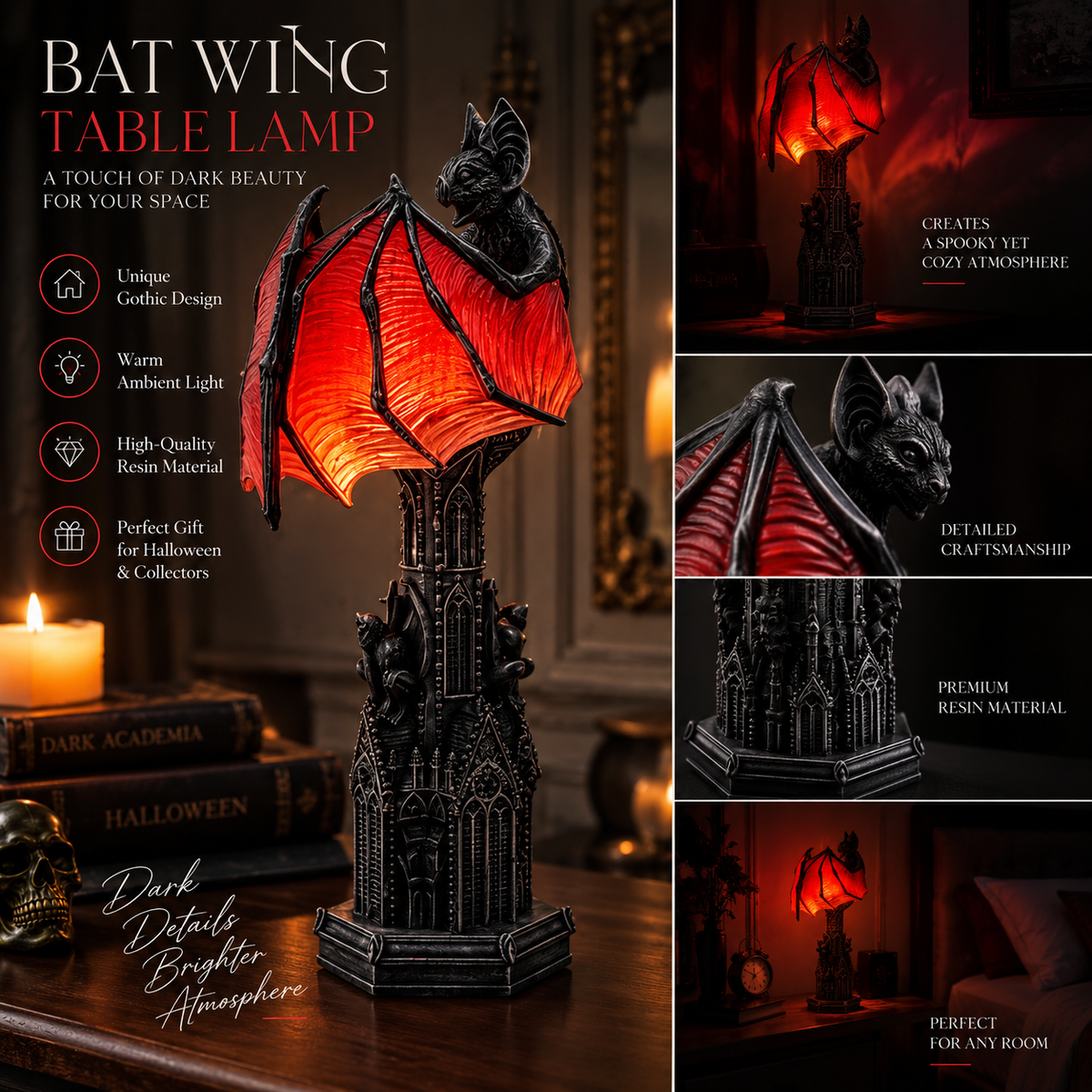 Bat Halloween Lamp By Milerro